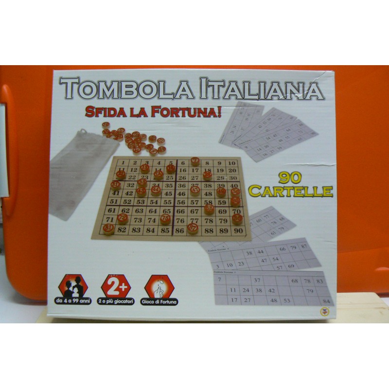 TOMBOLA ITALIANA C/TABELLONE IN LEGNO 90