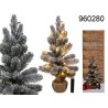 Albero di Natale innevato con 20 LED bianco caldo, ca. 40 cm, per 2 pile mignon AA, in confezione regaloEAN 4029811385027