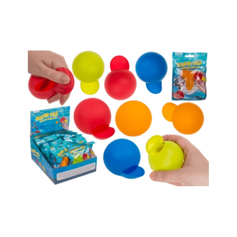 Waterbomb (riempimento rapido, autosigillante, riutilizzabile) circa 6 cm, 4 colori ass.