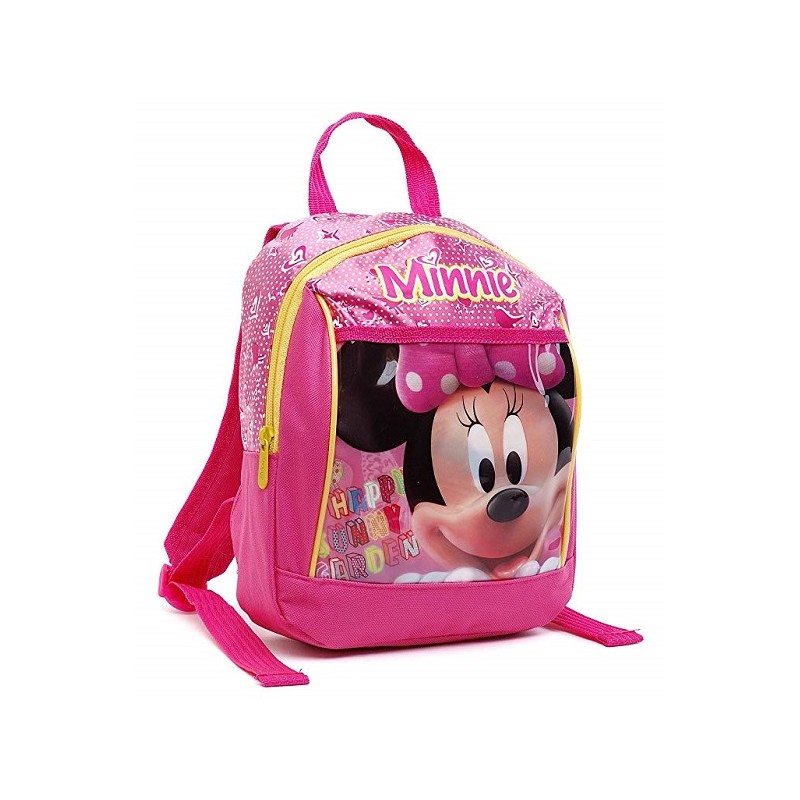 Zainetto bimba  Minnie cm 22x28x7 rosa ideale per asilo