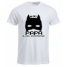 t-shirt bianca bat papà