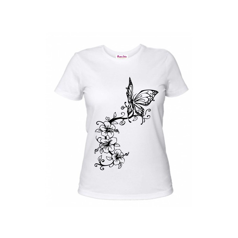 t-shirt con collo a V tatoo. taglie assortite S-M-L-XL-XXL