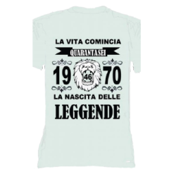 t-shirt con frase LA...