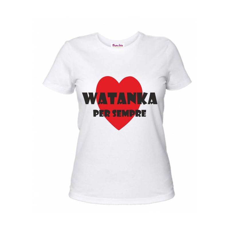 t-shirt con frase watanka per sempre. taglie assortite S-M-L-XL-XXL