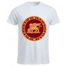 T-shirt con stampa leone veneto in poliestere