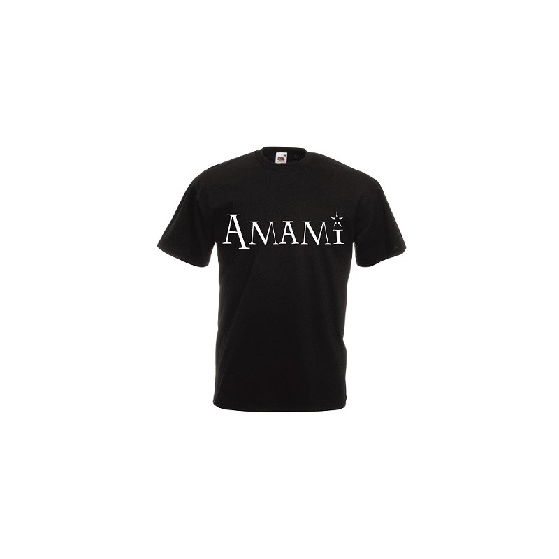 t-shirt cotone con scritta amami