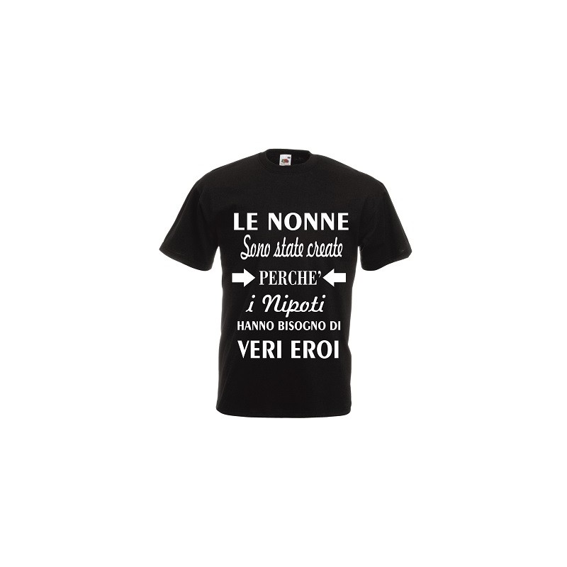 t-shirt cotone con scritta LE NONNE