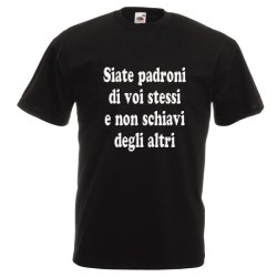 t-shirt cotone con scritta...