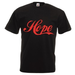 t-shirt cotone scritta HOPE...