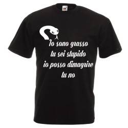 t-shirt cotone scritta io...