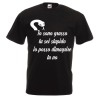 t-shirt cotone scritta io sono grasso e tu stupido ...