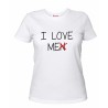 t-shirt donna con scritta i love me