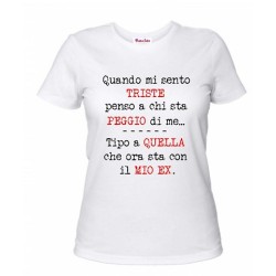 t-shirt donna con scritta quando mi sento