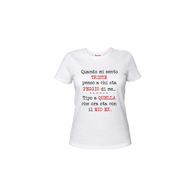 t-shirt donna con scritta quando mi sento