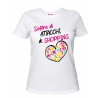 t-shirt donna con scritta shopping