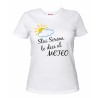 T-shirt donna con scritta stai serena