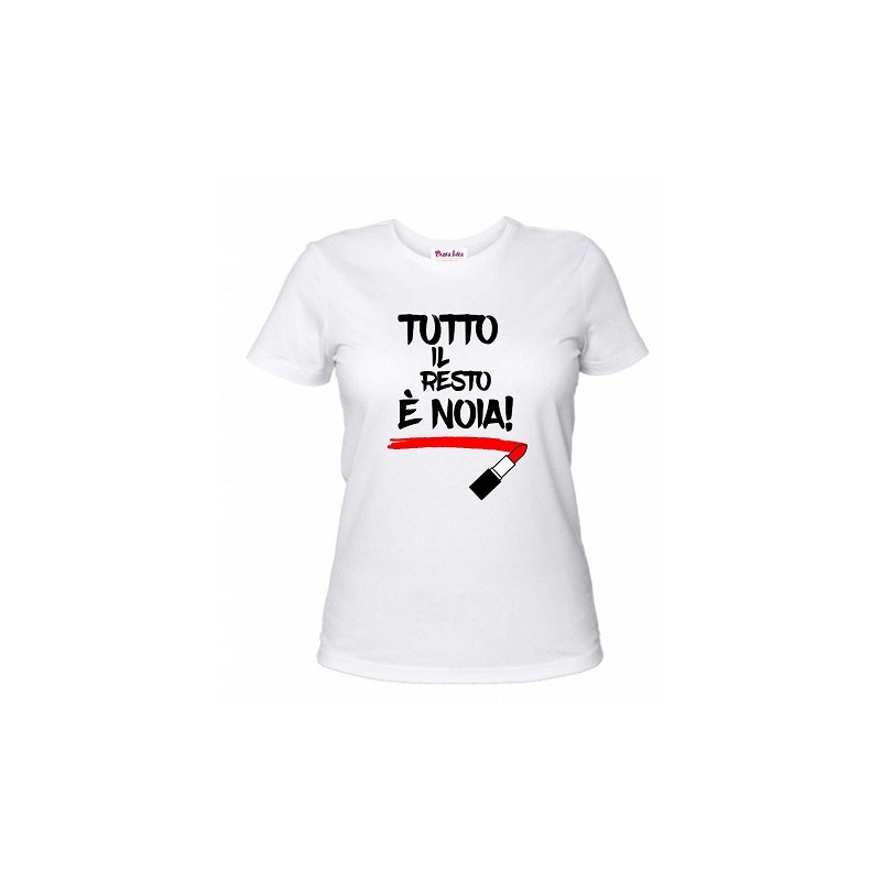 t-shirt donna con scritta tutto il resto è noia