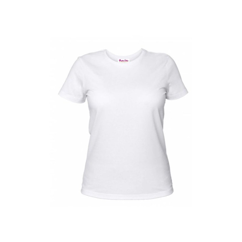 T-shirt donna in poliestere neutra per stampa sublimatica