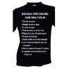 t-shirt frase spiritosa .regole per uscire con mia figlia. taglie assortite S-M-L-XL-XXL