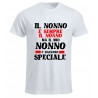 t-shirt girocollo il nonno è sempre il nonno ma il mio nonno è davvero speciale