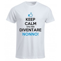 t-shirt girocollo keep calm sto per diventare nonno!