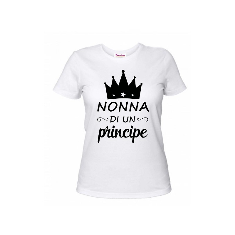 t-shirt girocollo nonna di un principe