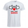 t-shirt girocollo questo nonno ama i suoi nipoti