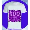 T-shirt in poliestere compleanno 100 anni