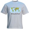 T-SHIRT IN POLIESTERE MONDO All Around the World