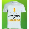 T-shirt laurea in poliestere Ho preso la laurea