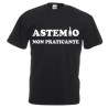 t-shirt m/c frase spiritosa "astemmio.."TG S-M-L-XL-XXL