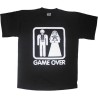 t-shirt m/c frase spiritosa "game over" TG S-M-L-XL-XXL