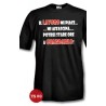 t-shirt m/c frase spiritosa "il lavoro mi piace mi affascina" TG ASORTITE S-M-L-XL-XXL