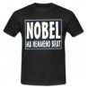 t-shirt m/c frase spiritosa "nobel ma nemmeno.."