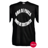 t-shirt m/c frase spiritosa . Omo de panza omo de sostanza. TAGLIE ASSORTITE S-M-L-XL-XXL