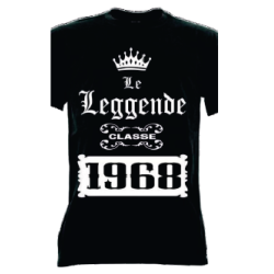 t-shirt m/c frase spiritosa .Classe 1968 delle leggende. TAGLIE ASSORTITE S-M-L-XL-XXL