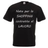 t-shirt manica corta scritta nata per lo shopping