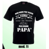 T-shirt nera festa del papà con frase ogni uomo puo' essere padre ...