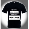 T-shirt nera in cotone compleannoIo non sono vecchio sono solo vintage