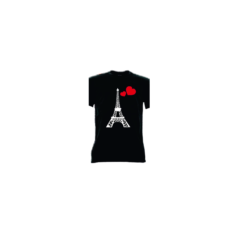 t-shirt parigi love taglie assortite S-M-L-XL-XXL