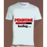 T-shirt pensione bianca in poliestere Pensione loading