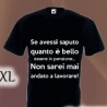 T-shirt pensione nera in cotone Se avessi saputo quanto è bello essere in pensione...