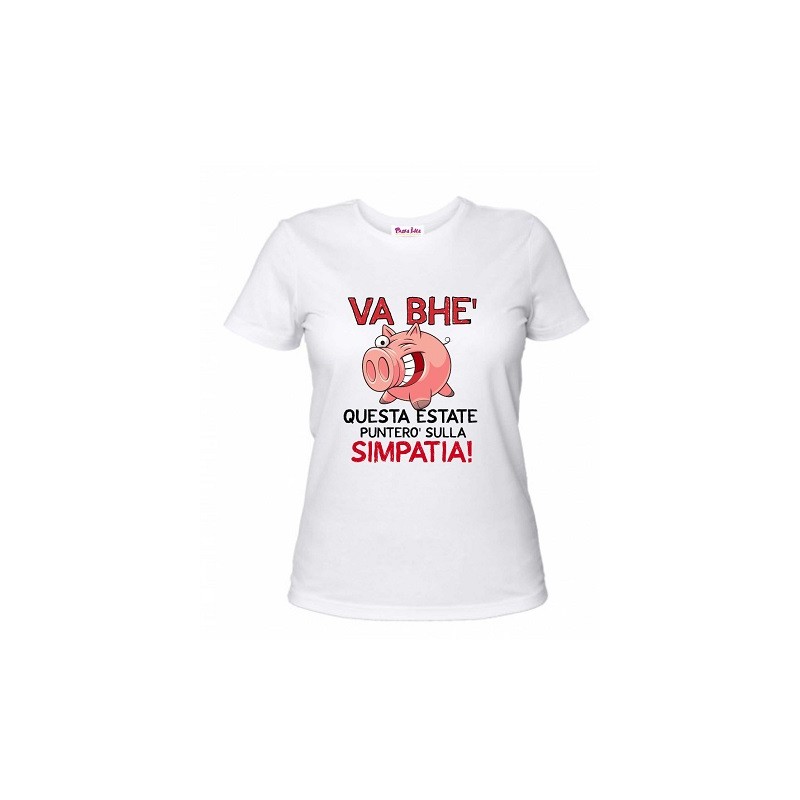 t-shirt uomo o  donna con frase simpatia