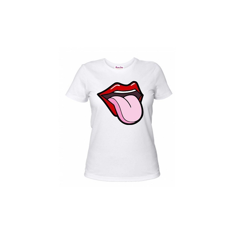 t-shirt uomo o donna con lingua