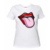 t-shirt uomo o donna con lingua