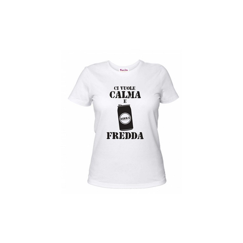 t-shirt uomo o donna con scritta ci vuole calma