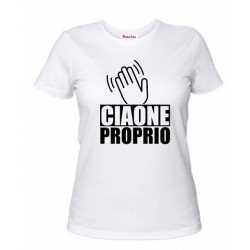 t-shirt uomo o donna con scritta ciaone