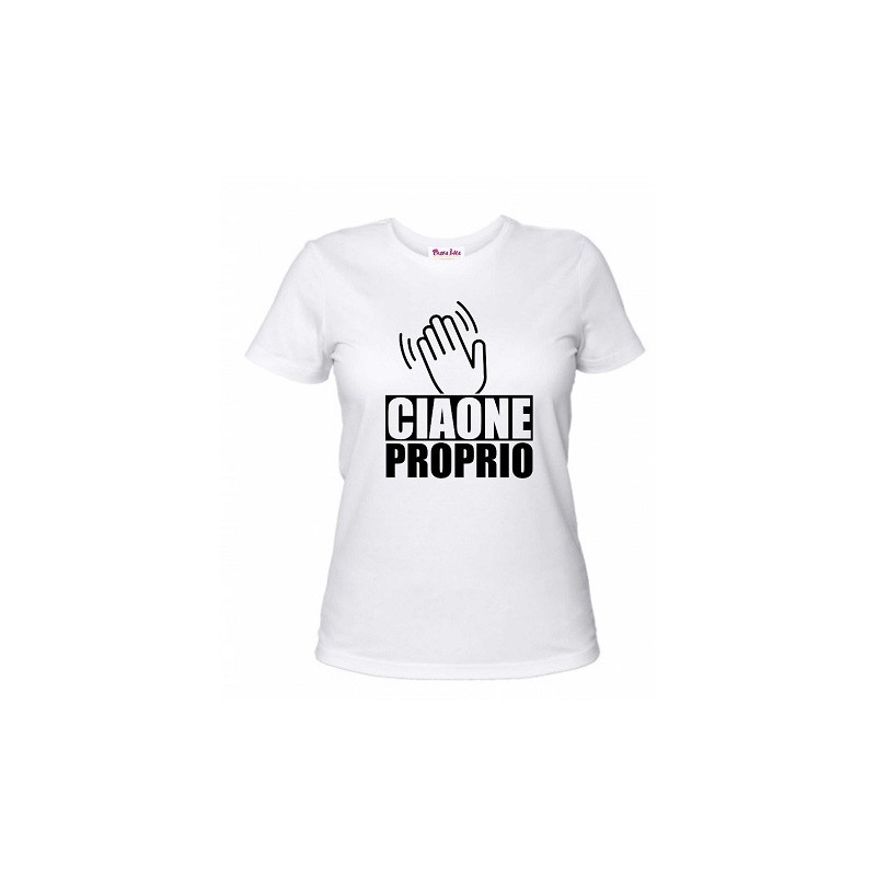 t-shirt uomo o donna con scritta ciaone