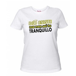 t-shirt uomo o donna con scritta dio esiste