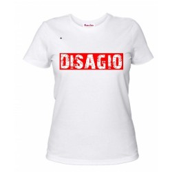 t-shirt uomo o donna con scritta disagio